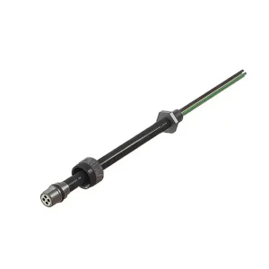 Cobalt 6-pin Hybrid Connector on 1-meter Cable, M10 Simple Penetrator